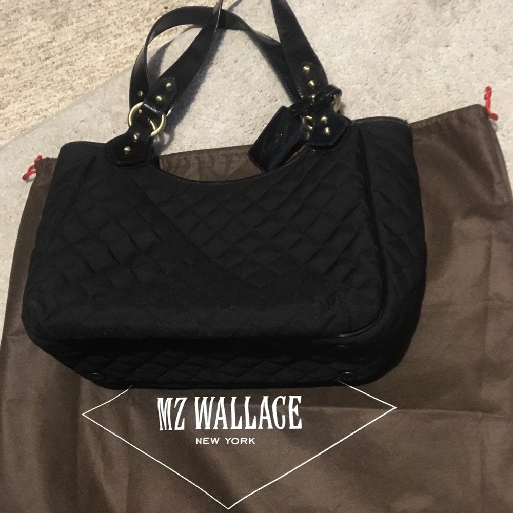 mz wallace black shoulder bag
